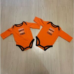 Halloween/Fall 3M Onesies Just One You by Carter’s 100% Cotton Bundle of 2